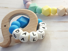 Load image into Gallery viewer, Colorful personalized baby teether