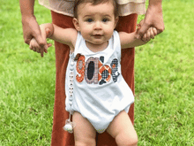 Load image into Gallery viewer, Personalized pacifier clip with colorful beads and metal clip