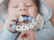 Load image into Gallery viewer, Colorful personalized baby teether
